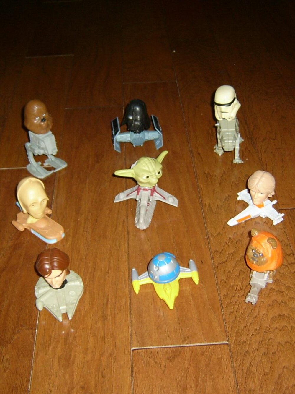 McDonalds Toys Star Wars Bobble Heads (9), VGUC